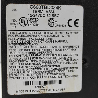 GE FANUC IC660TBD024K