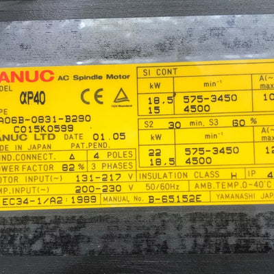 FANUC A06B-0831-B290