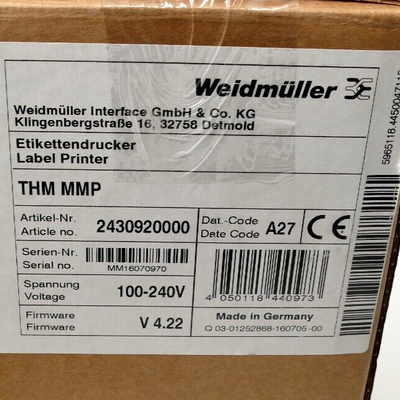 WEIDMULLER 2430920000