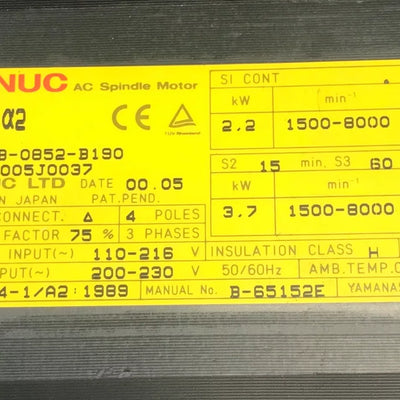 FANUC A06B-0852-B190