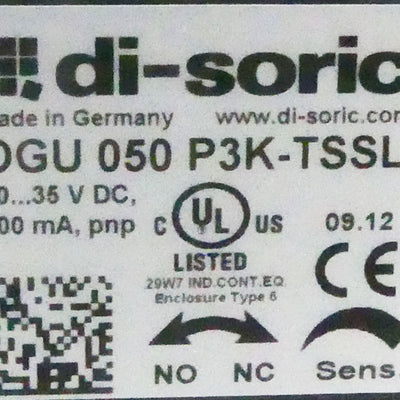DI-SORIC OGU-050-P3K-TSSL