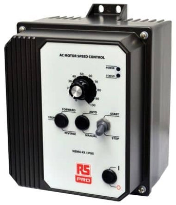 RS Pro RSAC Inverter Drive 2.25 kW with EMC Filter, 1, 3-Phase In, 230 ac, 9 A, 50 → 60Hz Out, IP65 Repair Service