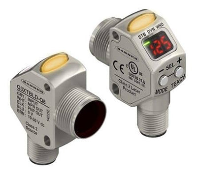 Q3XTBLD-Q8Banner Diffuse Contrast Sensor 0- 300 mm Detection Range Bipolar NPN/PNP IP67, IP68, IP69K Barrel Style Repair Service