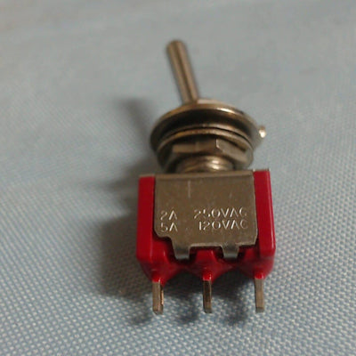 7107SYZQE -  Toggle Switch, SPDT, Non Illuminated, On-Off-(On), Panel, 5 A